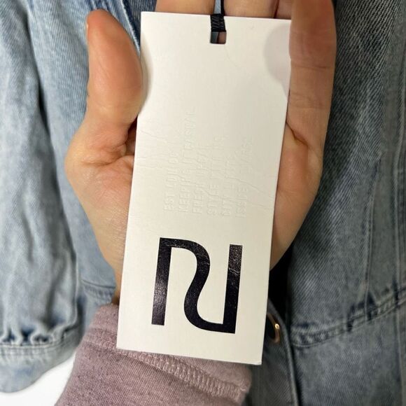 River Island Denim Light Thinker T Women's Blue Denim Drop Waist Dress Size 6 - Picture 4 of 13